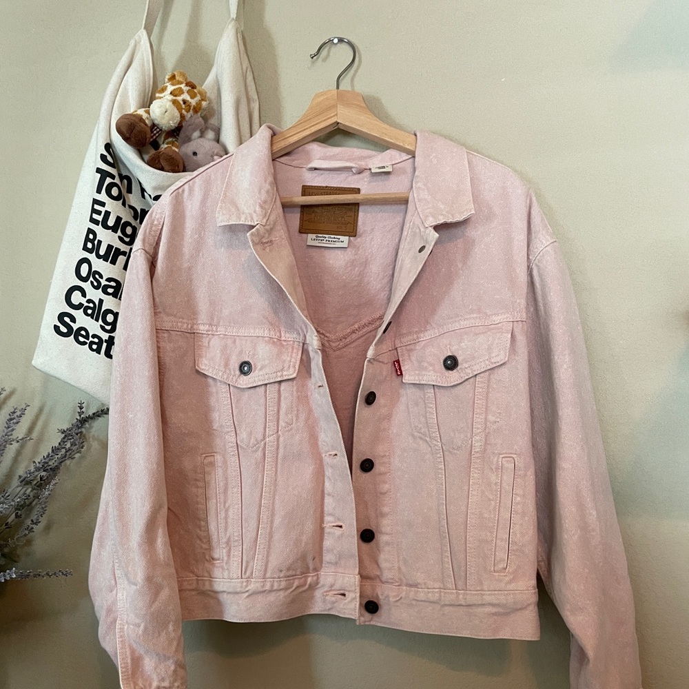 Levi’s Pink Trucker Denim Jacket